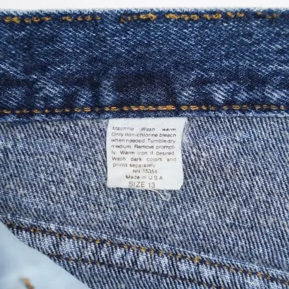 VTG Palmettos Womens 80’s High Waisted Mom Jeans 13 Ankle Zip Tapered USA Made - Picture 5 of 11